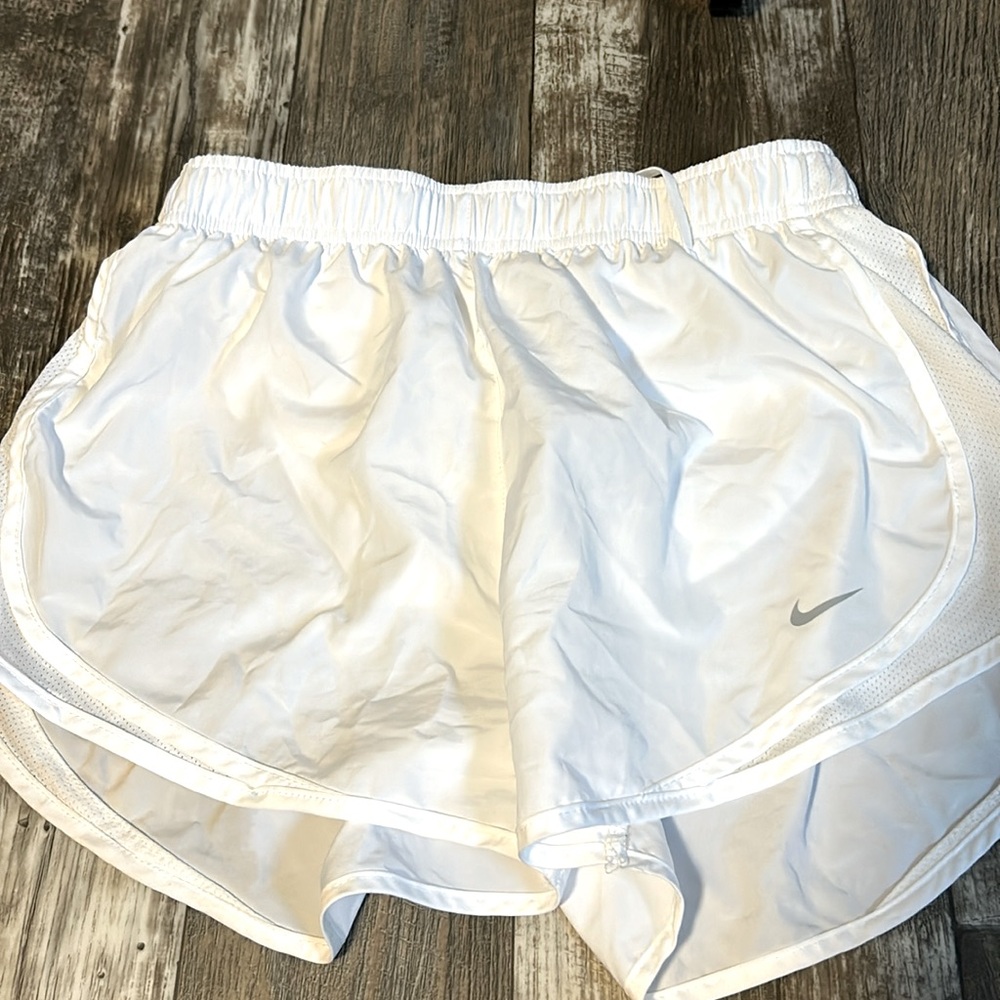 white nike shorts!
